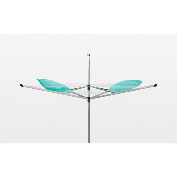 Brabantia LiftOMatic Outdoor Clothesline (164 ft) with Ground Spike, Cover, Clothespins and